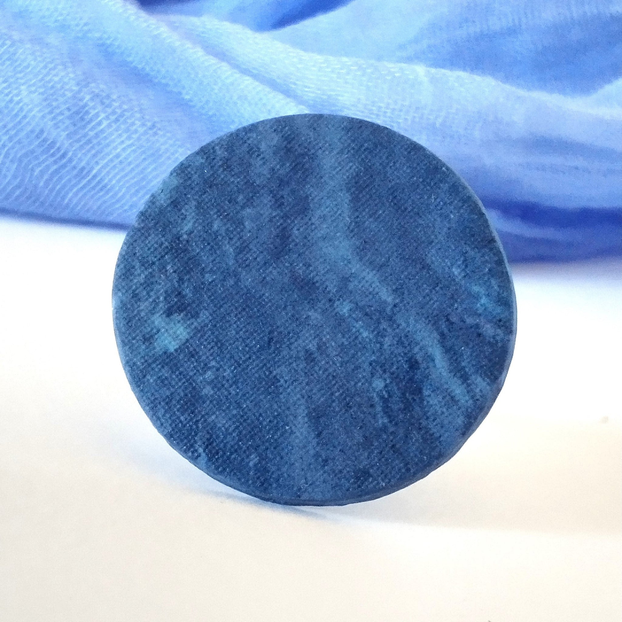 Anello rotondo porcellana nerikomi – variante 2 tono blu uniforme – Maviart